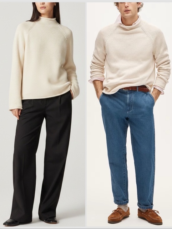 J. Crew Other - NWT J. Crew 1988 Rollneck Sweater Cotton Cream Mountain White Sz S